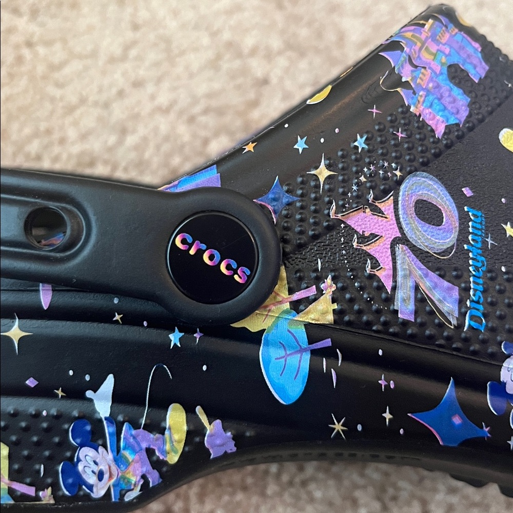 Disneyland 70th Anniversary Unisex Crocs M11 W13 - Picture 9 of 9